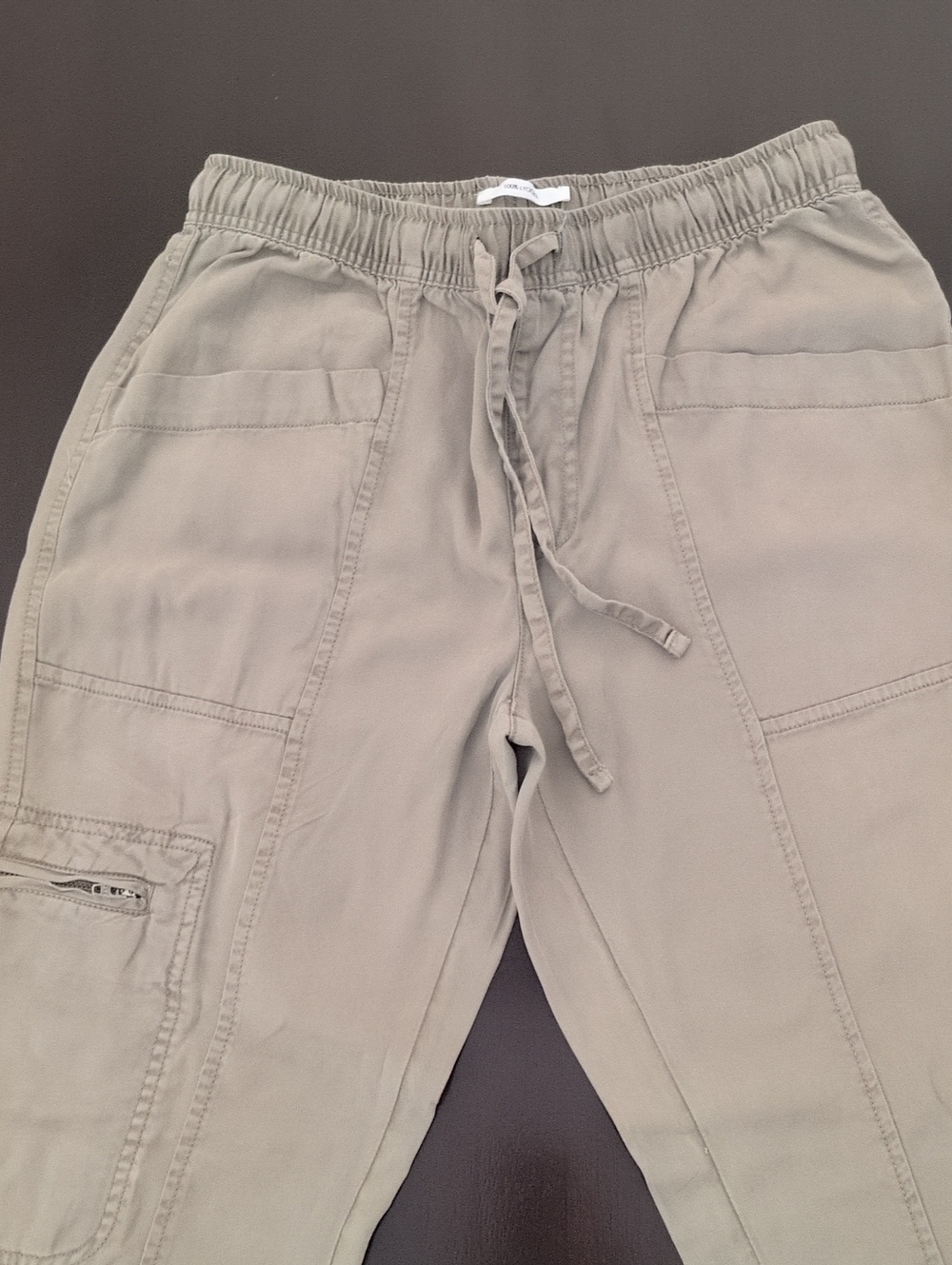 Olive Cargo Jogger Pants with Utility Pockets